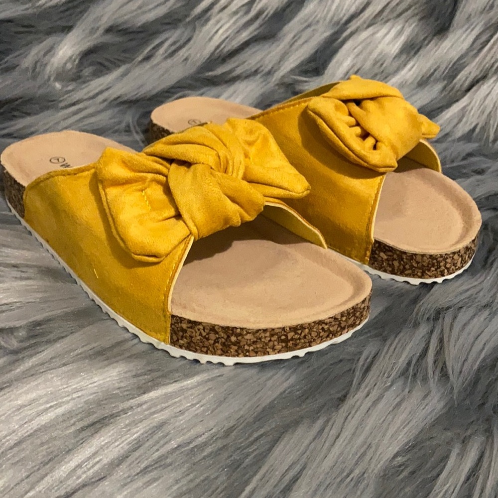 Mustard sandals